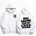 Custom Print Women Hoodie Sweatshirt Loose Long Sleeve Pullover, Personalized DIY Streetwear Hooded Top Autumn Daily Outfit