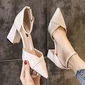 sapatos femininas women fashion light green patent leather buckle strap square heel shoes lady cute pink comfort heel pumps a429
