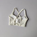 High Support Sports Bra For Women Crisscross Back Yoga Bra Padded Fitness Crop Top Side Support To Reduce Side Boob For Training