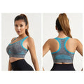 Women New Women Seamless Sports Bra Shockproof Yoga Crop Top Breathable Gym Jogging Fitness Vest Wireless Support Sport Bra