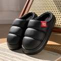 Winter Platform Plush Bread Slippers Women Unisex Waterproof Thicken Warm Home Slides Woman Non Slip Thick Sole Cotton Shoes