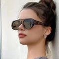 New Vintage Oversized Oval Sunglasses Women Men Fashion Brand Designer Gradient Sun Glasses Ladies Trendy Sexy Shades UV400