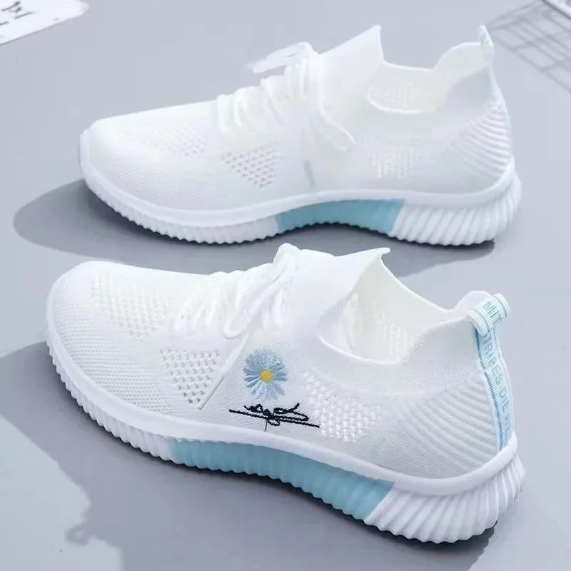 Tenis Feminino Summer Women's Vulcanize Shoes 2025 Hot Sale Air Mesh Versatile Hollow Breathable Gym Sports Shoes Casual Shoes