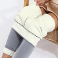 Women High Waist Pants Elastic Slim Women Thermal Leggings Winter Warm Sexy Elastic Translucent Pantyhose Female Fleece Thermal High Waist Slim Thicken Tight Pants