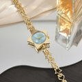 Creative Ladies Bracelet Alloy Watch Adjustable Elegant Women Style Quartz Movement Fashion Accessory Quartz Watch