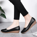 *Fashion Hot-selling Elegant Sexy Wedge Work Loafers Spring and Autumn New Round Toe Comfortable Casual Shoes for Women