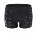 Women's Pants New Belly Dance Safety Shorts Women's Leggings Tight-fitting Stretch Safety Adult Underpants Ind Ustry with Diamonds Short Pants