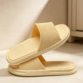 2025 Indoor Women Fashion Slippers Ladies Slant Striped Non-slip Flat Sandals Men Soft EVA Slides Summer Couples Cute Home Shoes