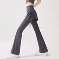Women Tights Skirt Design Fitness Leggings 2 in 1 High Waist Sports Leggings Tight Flare Hem Sports Yoga Pants Outdoor