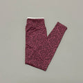 Leopard Print Ribbed Yoga Leggings Women High Waist Tummy Control Stretch Slim Fit Gym Pilates Running Workout Sports Pants