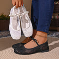Fashionable New Round Toe Elegant Sports and Leisure Shoes for Women Summer Hot Selling Mesh Breathable Sexy Flat Shoes
