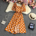 YuooMoo Women Dress 2025 New Fashion Vintage Floral Print Long Summer Dress Streetwear Lady Outfits Vacation Robes Femme
