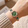 Versatile Rhinestone Quartz Watches Diamond Studded Watch Strap with Adjustable Bracelet Women Wristwatch Wrist Decoration Gift