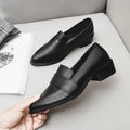 Women Shoes Spring Autumn 2022 New Black Pointed British Style Small Leather Shoes Loafers Shoes Single Shoes Vulcanize Shoes