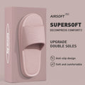 Summer Lovely Solid Color Home Slippers For Women Men Non-slip EVA Bathroom Slides Females Concise Light Sandals Couples Shoes