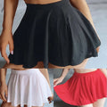 Women Sexy Pleated Transparent  A-Line High Rise Costume Skirt Lingerie Sheer Skirts Casual Simple Fashion Ladies Mini Skirt