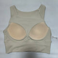 VEQKING High Strength Anti-shock Sports Crop Tops Women Built-in Pads Yoga Vest High Support Fitness Running Gym Bras