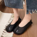 Soft Leather Casual Round-toe Flat Shoes for Ladies 2026 Spring New Style Simple and Comfortable for Daily Wear Leather Shoes