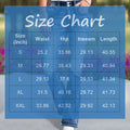 Fashion Women's Slim Fit Flared Denim Jeans Casual High Waist  Blue Jeans With Pockets Comfortable Retro Embroidered Denim Jeans