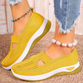 Women's Casual Shoes Women's Shoes, Casual Sports Shoes, Solid Color Breathable Sports Soft-Soled lightweight Walking Shoes, Low-Top Knitted Casual S
