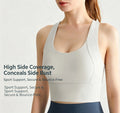 Women One Piece Sports Vest High Stretch Shaping Shockproof Sports Bra Daily Training Yoga Fitness Outer Wear Top