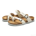 2025 Summer Women's Shoes Fashion cork Slippers Trendy couple beach shoes Casual comfortable flat slippers Zapatos Homme