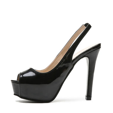 Women 2026 Summer Soild  High Heel Pumps One-word Buckle Fashion Platform Stiletto Heel Sandals Women Sexy Party Open Toe Pumps