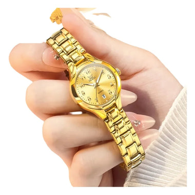 OLEVS 3650 Elegant Casual Women Quartz Watch Luxury Waterproof Luminous Watch Dress Bracelet Valentine Anniversary Watch Set