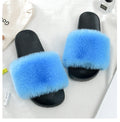 Women Slippers Faux Rex Rabbit Fur Slippers Slides For Women Luxury Designer Sandals On Summer Furry Slippers Flip Flops Shoes Plus Size Shoes