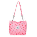 Casual Large Capacity Tote Bag Zipper Lightweight Shoulder Bag Cherry-print Handbag Girls