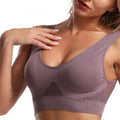 Women Sport Bra S-6XL Hollow Out Women Sport Bra Fitness Yoga Running Vest Underwear Padded Crop Tops Underwear wireless gym top bras Breathable