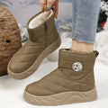 Leisure style women's ankle boots, with a three-dimensional quilted design, trendy street-style boots, women's casual boots