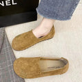Women's Shoes Retro Round Toe Single Shoes Spring and Autumn Sen Series Comfortable Girl's Shoes Casual and Simple Flat Shoes