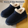 Bebealy Winter Fur Men Slippers Men Shoes Outdoor Nonslip Short Plush Men Slippers Casual Fuzzy House Ankle Men Boots Flat Shoes