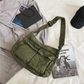Solid Soft Large Capacity Crossbody Bag Fashion Handbag Tote Bag for Travel