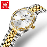 OLEVS 3629 Women Watch Original Simple Watches For Women Quartz Wristwatch Automatic Date Waterproof Luminous Gifts For Women