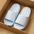Fashion Women's Slippers Summer Indoor Solid Color Thick Soft Bottom Non-slip Cotton Home Leisure Shoes Couple