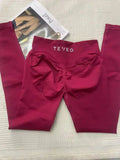 TEVEO Summer Breathable Fitness Leggings Women's Sports High Quality Yoga Pants Cycling High Stretch Sweat Wapping Running Pants