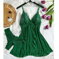Women Lingerie Slip Summer Sexy Lingerie Dress Women Lace See Through Nightdress Sleepwear Solid Slim Soft V Neck Full Slip Sleepwear & Dresses