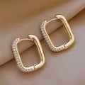 2025 New Fashion Trend Unique Design Elegant Exquisite Irregular C Shape Earrings Female Jewelry Party Premium Gift Wholesale