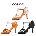 Latin Dance Shoes For Women Dancing Shoes Ladies Ballroom Tango Modern Shoes Standard Salsa Practice Training Heels 5/7.5/8.5cm