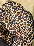 S-XL Women's Sexy Plunge Leopard Print Push Up Bra Wireless Unlined Comfortable Lingerie