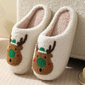 Christmas Plush Slippers Bulk Order - Winter House Shoes for Women & Couples, Cozy Non-Slip Indoor Slides with Festive Design