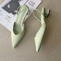 Shoes for Women Hot Sale Slingbacks Women's High Heels Shallow Mouth Office and Career Sexy Slip-on Toe Cap Gladiator Sandals