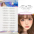 1 Set Self Adhesive Lower Lash Clusters No Glue Natural Comic Bottom False Eyelashes Reusable Eye Makeup Beauty Tool
