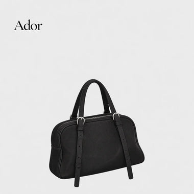 Cowhide Bowling Bag for Women Genuine Leather Shoulder Bag Women's Top-Handle Bags Vintage Handbags Vegetable Tanned Purses