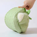 Fluffy Furry Fur Strawberry Slippers Women 2026 Winter Chunky Platform Thicken Warm Home Slides Non Slip Thick Sole Cotton Shoes