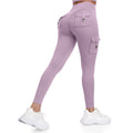 Cargo Leggings with Pockets for Women Tummy Control Butt Lifting Yoga Pants Stretch Workout Sport Leggings Gym Sportswear