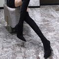 Over The Knee for Women High Heels Pointed Toe Elegant Long Sock Boots Designer Comfort Shoes 2025 Winter Dress Pumps Zapatillas