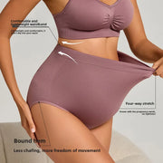 Plus size non-binding maternity panties, breathable belly support maternity briefs, stretch hip lift maternity underwear